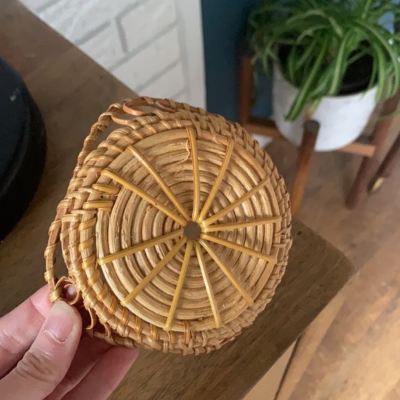 Rattan Coaster - set of 4 - Picture 3 of 4